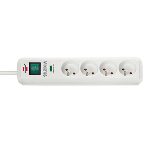 Eco-line - socle 4 prises blanc 1,4m h05vv-f 3g1,5 - parasurt.13500a - BRENNENSTUHL - 1159721
