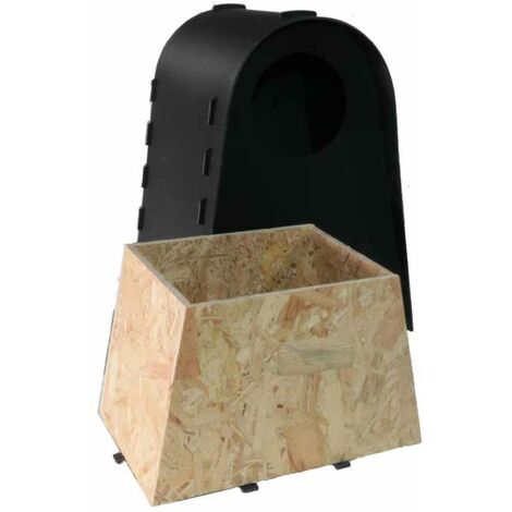 Eco Tawny Owl Nest Box - Polyethylene/Plastic - L31.5 x W38 x H53 cm