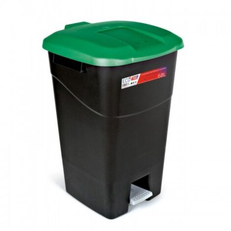 ECO TAYG 60 L. NEGRO/ VERDE CON PEDAL - TAYG