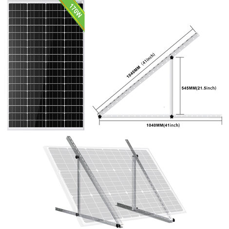 ECO-WORTHY 120W Faltbares Solarpanel für Solargeneratoren Powerstation, mit 20A Laderegler zum Laden, Verstellbarem Ständer für Power Station Camping Wohnmobil Wohnwagen (Gebraucht)
