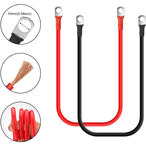 ECO-WORTHY 16 flat battery cable for battery connection cable