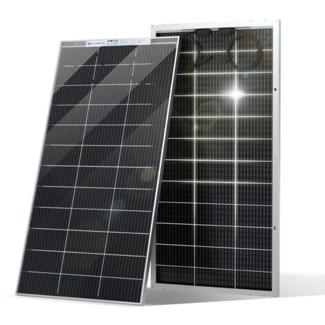 ECO-WORTHY 195W 12V Monocrystalline Bifacial Solar Panel Class Battery Charge for Caravan Home Off Grid