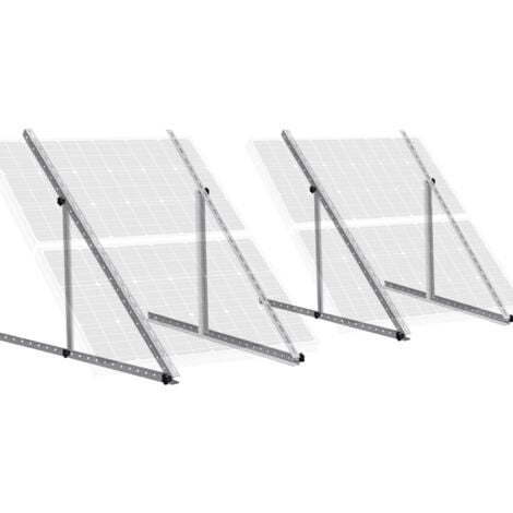 ECO-WORTHY 45" (114cm) Solarpanel-Neigungshalterungen mit einstellbarem Winkel für Boot, Wohnmobil, Dach, Off-Grid-System (45-Zoll-Lange)2 Stück