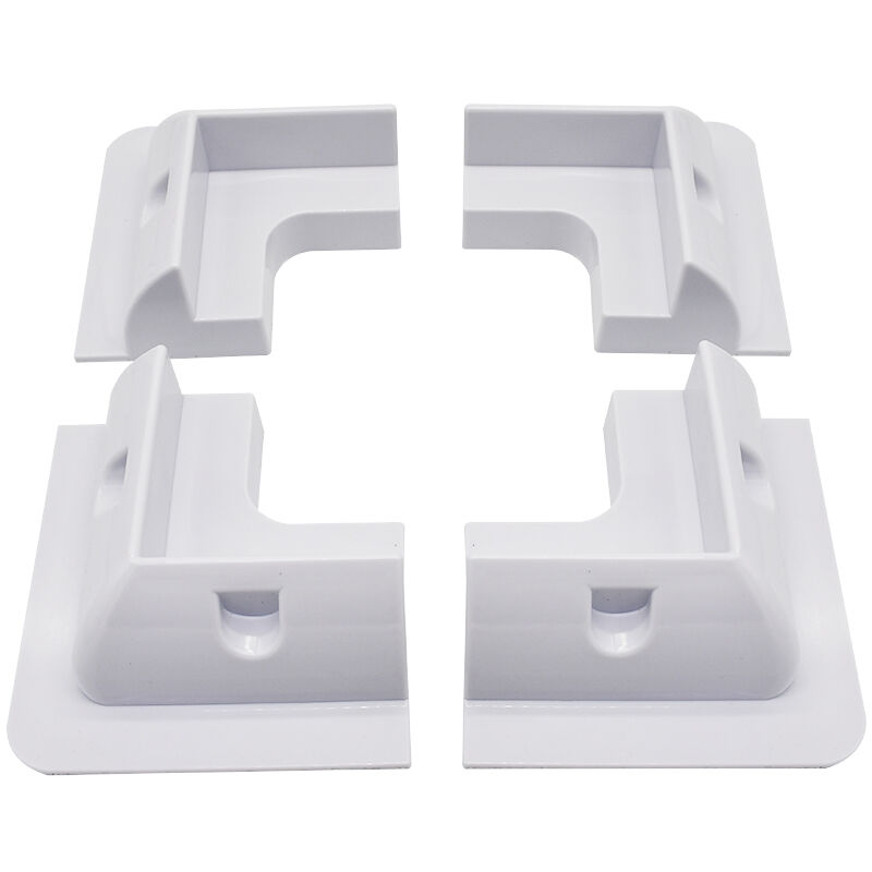 Eco-worthy - Solar Panel Roof Drill-Free Corner abs White Plastic Bracket Mount Set for rv, Boats, Caravans, Marine, Motorhomes