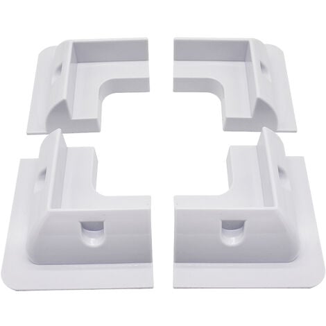 ECO-WORTHY Solar Panel Roof Drill-Free Corner ABS White Plastic Bracket Mount Set for RV, Boats, Caravans, Marine, Motorhomes