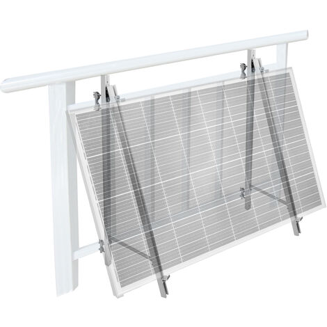 TEOV Lot de 2 supports de panneau solaire 1140 mm pour centrale électrique de balcon, toit plat en brique, module photovoltaïque, support pour panneau solaire de 400 W à 600 W