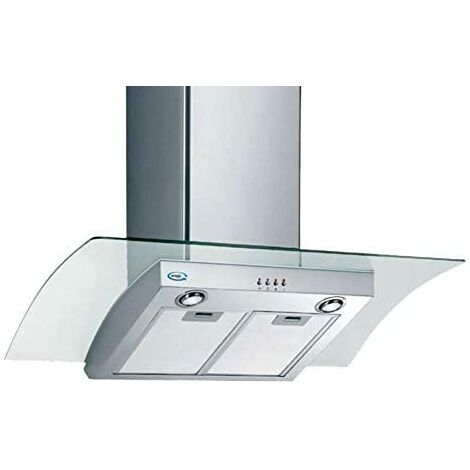 Ecoair by Baraldi EA211 Cappa a Parete Laser Comandi	Pulsantiera elettronica Classe energetrica D Portata 700 m3-h 90 cm Inox-Vetro