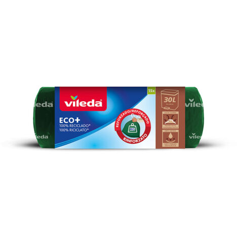 Ecobag Müllsack, 30L, verstärkt, 15 Säcke  Vileda 77624