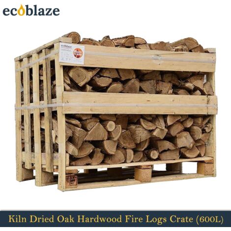 Ecoblaze Kiln Dried Oak Hardwood Firewood Logs 600L for Wood Burner & Pizza Oven