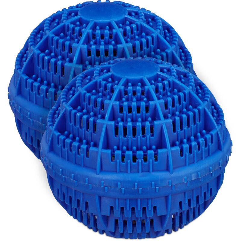 

Ecobolas Lavadora, 2 Unidades, Pelotas Ecológicas Lavado, Eco Bolas Colada, Lavar Ropa sin Detergente, Azul