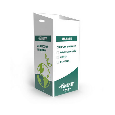 Ecobox per raccolta differenziata cm 38 x 38 x h. 80