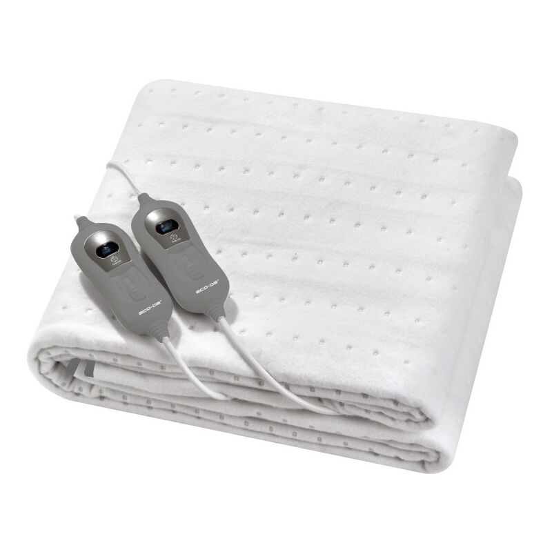 

Calienta Camas ECODE 140 x 160 cm. Mando con 3 Niveles de Calor, Apagado automático 180 Minutos, Color Blanco