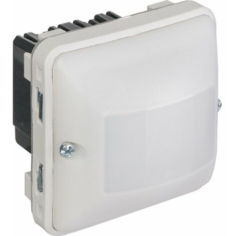 Détecteur de mouvements étanche toutes lampes avec neutre 3 fils 230V~ Plexo composable IP55 - gris et blanc