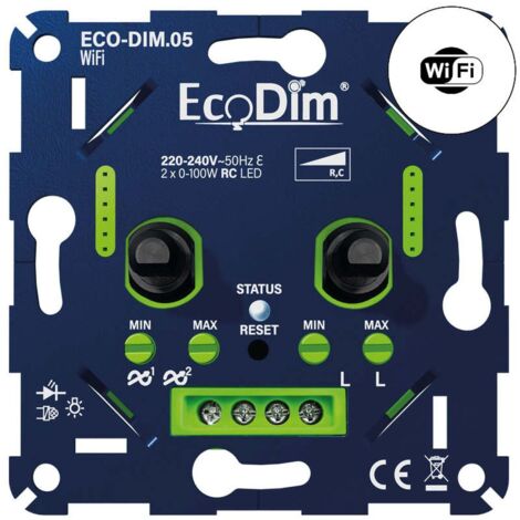 EcoDim.05 Variateur LED Wifi DUO 0-100W (RC)