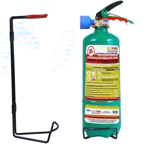 SIMONRACK ECOFIRE Fighting Équipement d’extinction pour feux ABFL, 2 litres, éteint les Batteries au Lithium