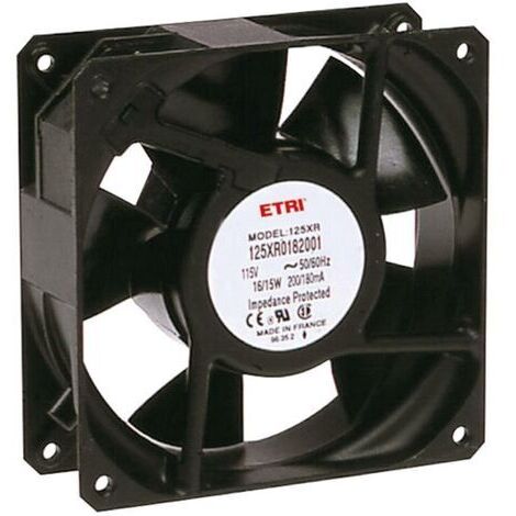 Ecofit 125XR0181000 Ventilateur axial 240 V/AC 2640 l/min (L x l x H) 119 x 119 x 38.9 mm Q60874