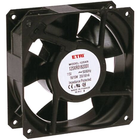 Ecofit 125XR0181000 Ventola assiale 240 V/AC 2640 l/min (L x L x A) 119 x 119 x 38.9 mm
