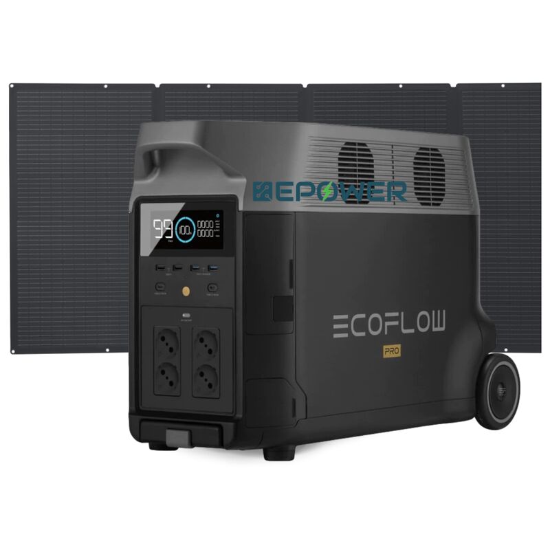 Station électrique portable Ecoflow delta Pro+ 1 x Panneau solaire