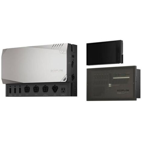 Ecoflow ECWZMM100COMBO3EU Power Kits Combo 3 con Prepared Kit e Monitor Nero