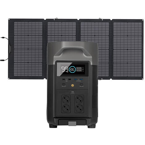 Power Bank Solaire MC- 003, 400000mah, Chargeur Portable Batterie Externe à  Charge Rapide avec CâBle