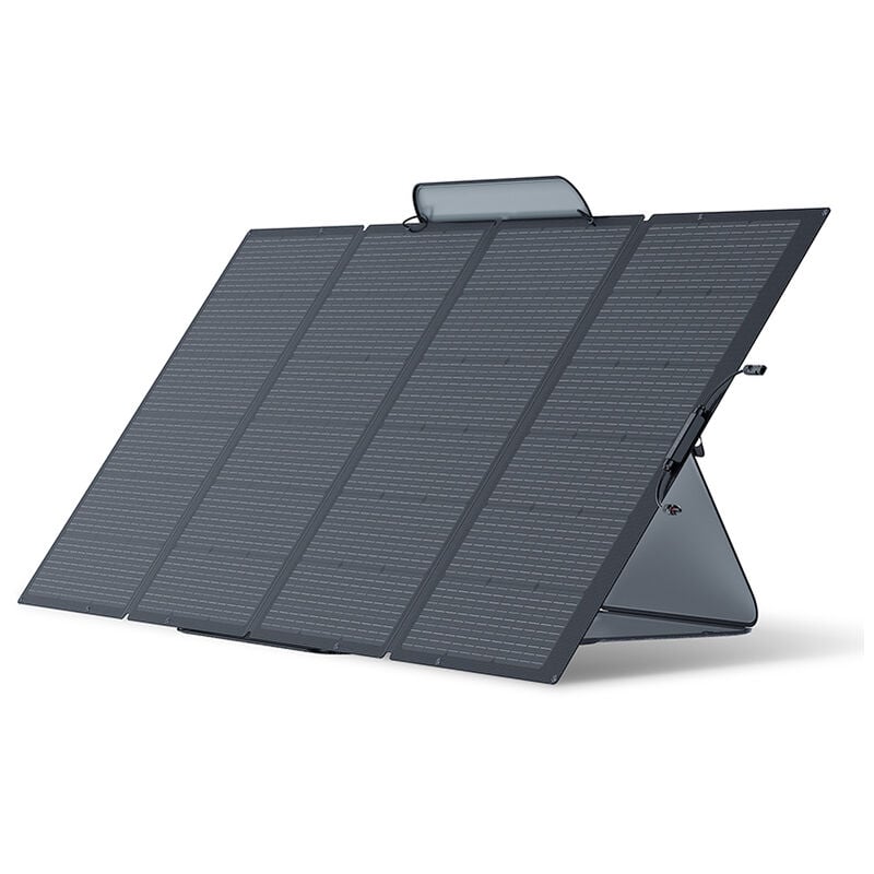 Panneau Solaire Portable de 400W, Pliable et Durable, Accompagné d'Une Mallette de Support Réglable et d'Un Indice d'Étanchéité IP68 pour Vos