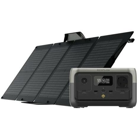 Kit solaire balcon EcoFlow PowerStream, micro-onduleur relié au