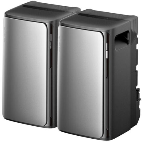 EcoFlow STREAM AC Pro, Kit de 2 batteries 1,92 kWh, Plug&Play, stockage solaire extensible 11,52 kWh, contrôle intelligent TOU & IA, IP65