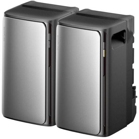 EcoFlow STREAM Ultra + AC Pro Batterie solaire 3,84 kWh, 2300 W double port CA, 4 MPPT 2800 W solaire, extensible 11,52 kWh, Plug & Play, contrôle intelligent AI, 6000 cycles
