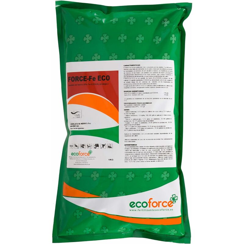 

Quelato de hierro ecológico de alta calidad 1 kg - Ecoforce