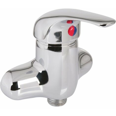 Ecolands – Mitigeur thermostatique de douche – Entraxes 120 mm – Levier en métal durable – Limitation température maximale – Installation murale facile