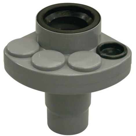 Ecolands – Multi-connecteur PVC gris 110 mm – 4 branchements 32/40/50 mm – Raccordement eaux usées – Flexibilité d'installation