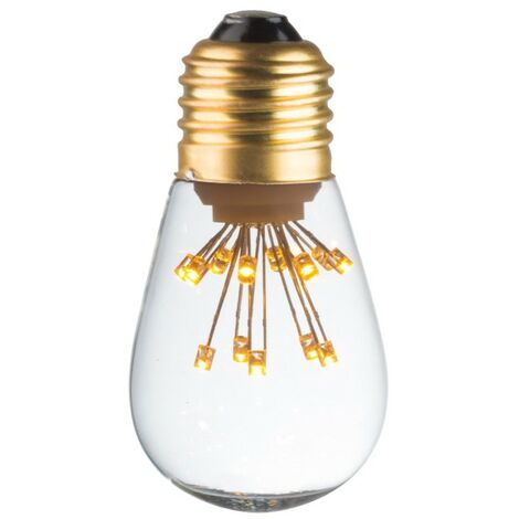 Ecolicht 20030110001 Ampoule déco sphère LED 360° E27 0.5W 50lm - bland chaud
