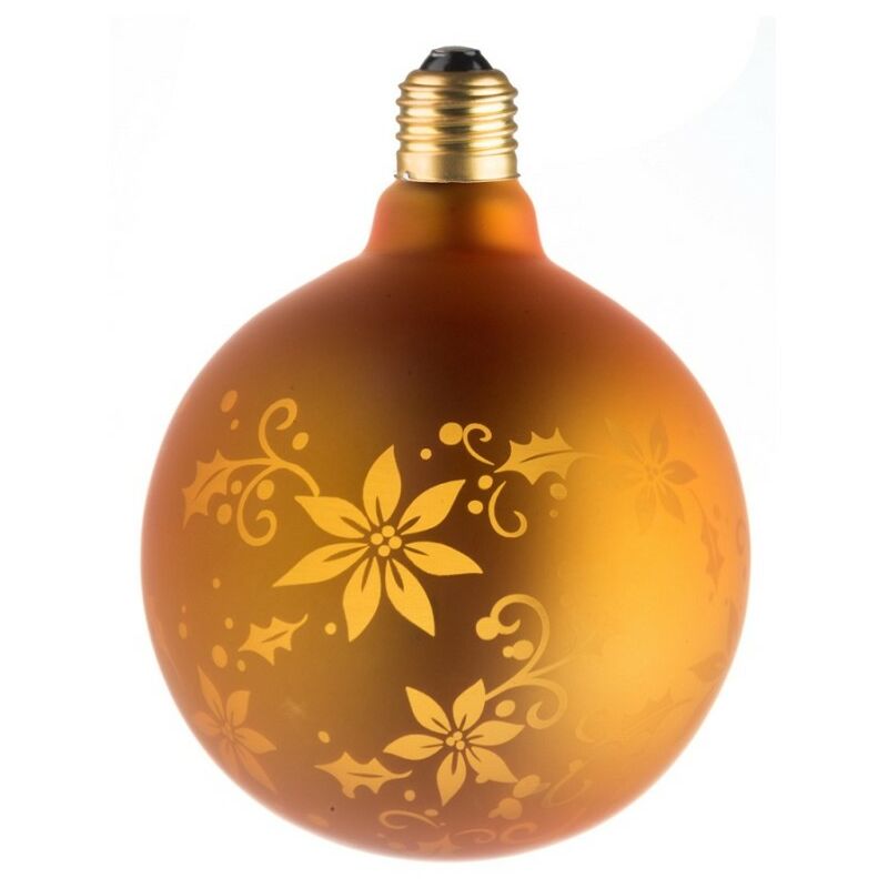 

30125130003 bulbo decorativo E27 LED 0.5W G125 360 - Golden Flower - Ecolicht