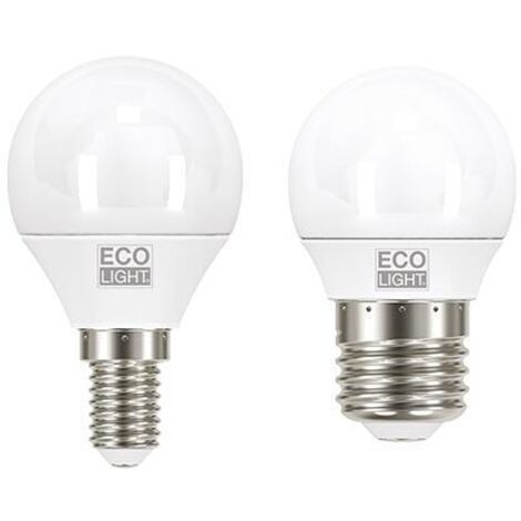 Ecolight LAMPADA A LED MINI GLOBO E14 luce fredda 6 W Ecolight 10 PZ