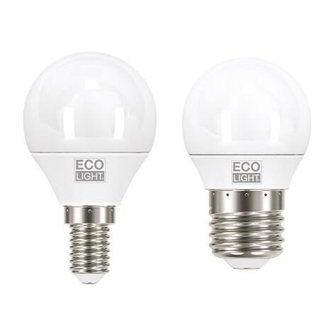 Ecolight LAMPADA A LED MINI GLOBO E27 luce fredda 3 W Ecolight 10 PZ