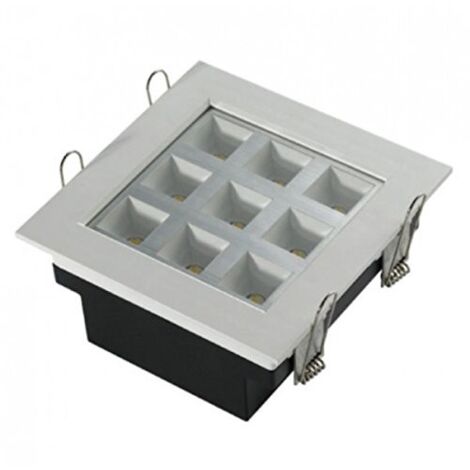 ECOLUX FOCO EMPOTRABLE TECHO EC1174 9W 650LUM.FRIA.