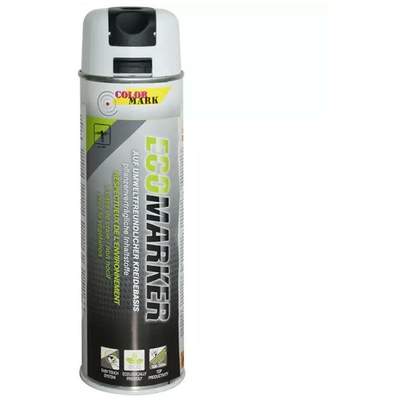 Image of Ecomarker spray ideale per le marcature che devono rimanere visibili solo per poco tempo colore bianco da 500 ml - duplicolor