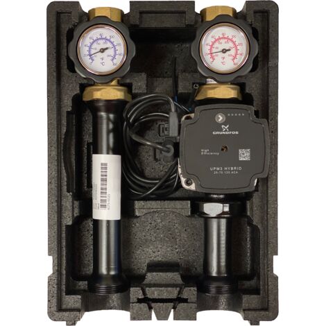 EcoMix Heizkreispumpengruppe direkt, mit Grundfos UPM3 Hybrid
