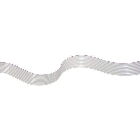 econ connect 28AWG14GR Flachbandkabel Rastermaß: 1.27 mm 14 x 0.08 mm² Grau 30.50 m