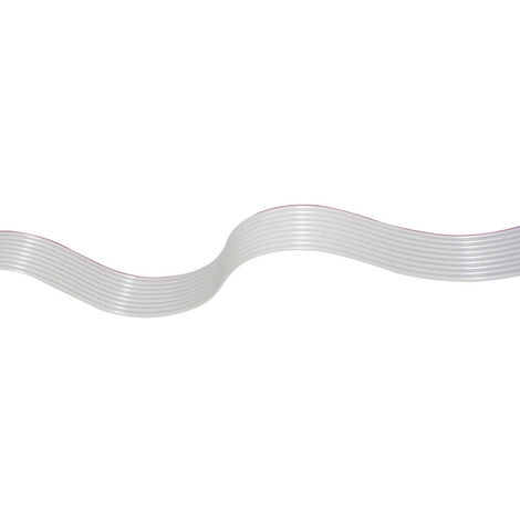 econ connect 28AWG8GR Flachbandkabel Rastermaß: 1.27 mm 8 x 0.08 mm² Grau 30.50 m