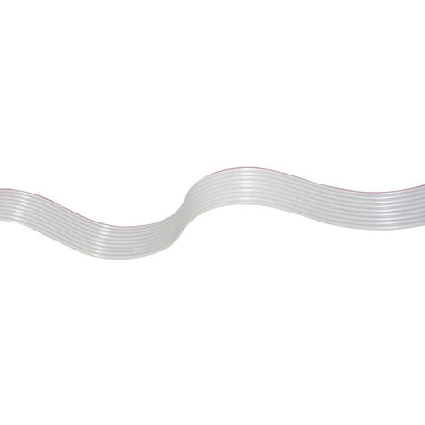 econ connect 28AWG9RM1 Flachbandkabel Rastermaß: 1 mm 9 x 0.08 mm² Grau 30.50 m