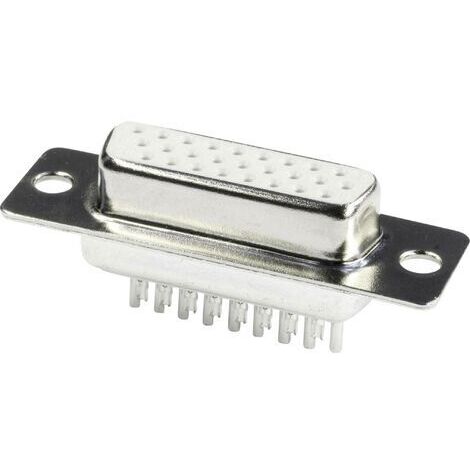 econ connect BU15HD Embase SUB-D femelle 180 ° Nombre de pôles: 15 fût à souder 1 pc(s) Y726571