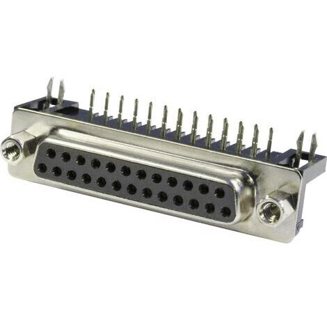 econ connect BU25WB/7 Embase SUB-D femelle 90 ° Nombre de pôles: 25 pin à souder 1 pc(s) Tray Y721121