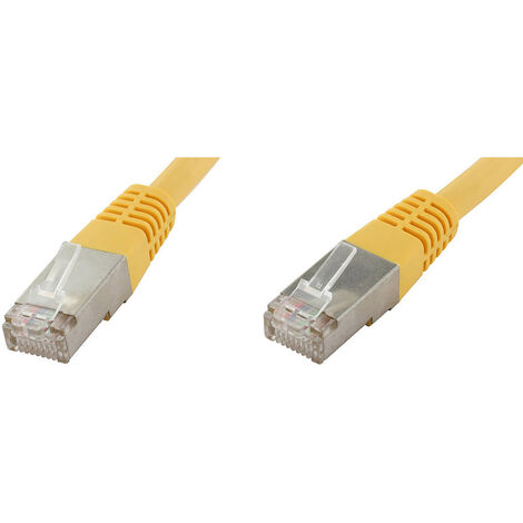 econ connect F6TP0,5GE RJ45 Netzwerkkabel, Patchkabel CAT 6 S/FTP 0.50 m Gelb Paarschirm 1 St.