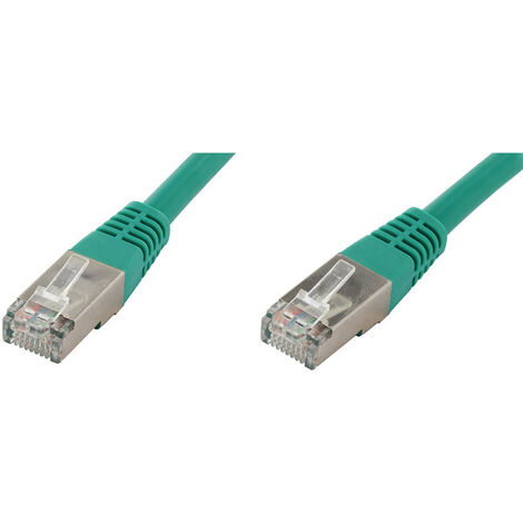 econ connect F6TP0,5GN RJ45 Netzwerkkabel, Patchkabel CAT 6 S/FTP 0.50 m Grün Paarschirm 1 St.