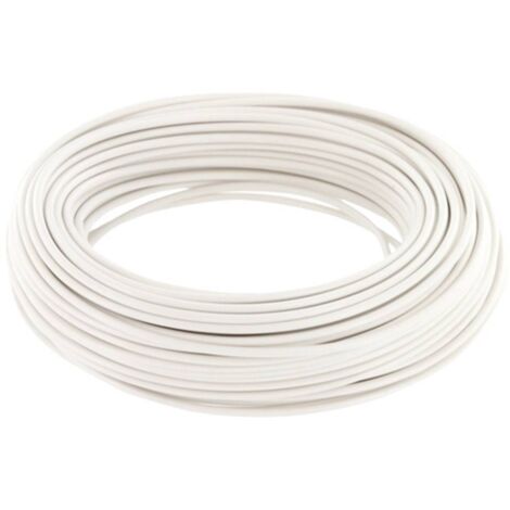 econ connect KD05WS10 Fil de câblage 1 x 0.2 mm² blanc 10 m C892112