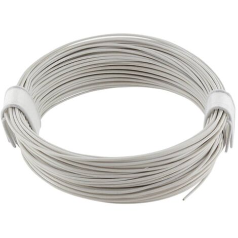econ connect KL004WS10 Fil de câblage 1 x 0.04 mm² blanc 10 m C892342