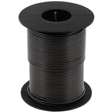 econ connect KL025SW50 Fil de câblage 1 x 0.25 mm² noir 50 m C892032