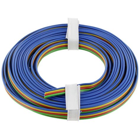 econ connect KL4X014FARB5 Fil de câblage 4 x 0.14 mm² bleu, jaune, rouge, vert 5 m C891982