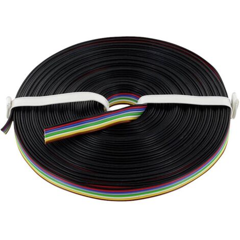 econ connect KL8X025FARB10 Cavo per cablaggi 8 x 0.25 mm² Nero, Rosso, Blu, Grigio, Verde, Bianco, Giallo, Marrone 10 m